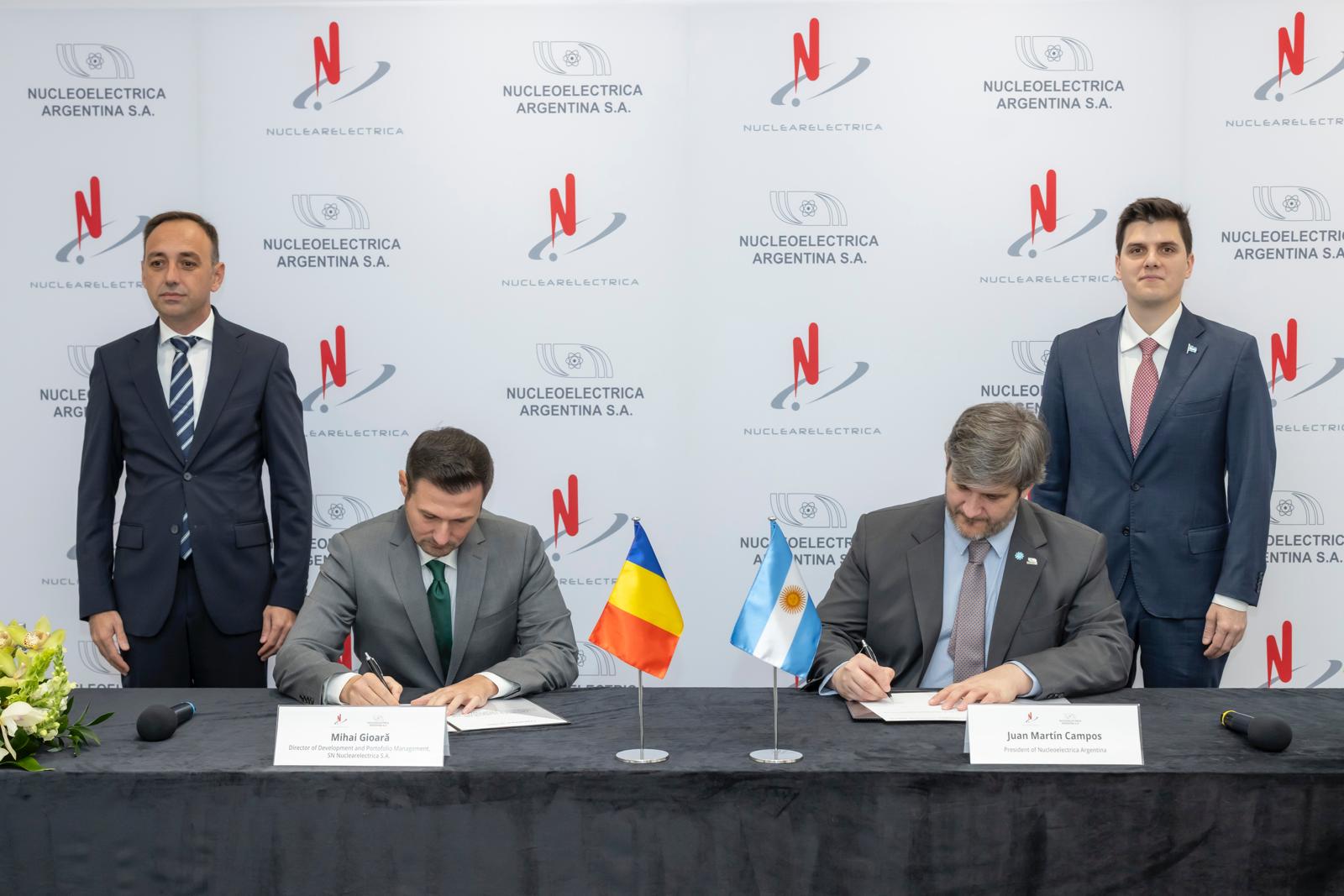 SN Nuclearelectrica SA și Nucleoelectrica Argentina Sociedad Anonima semnează memorandum de cooperare tehnologică