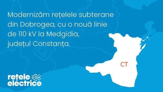 Rețele Electrice România investește peste 54 de milioane de lei într-o linie subterană de 110 kV la Medgidia