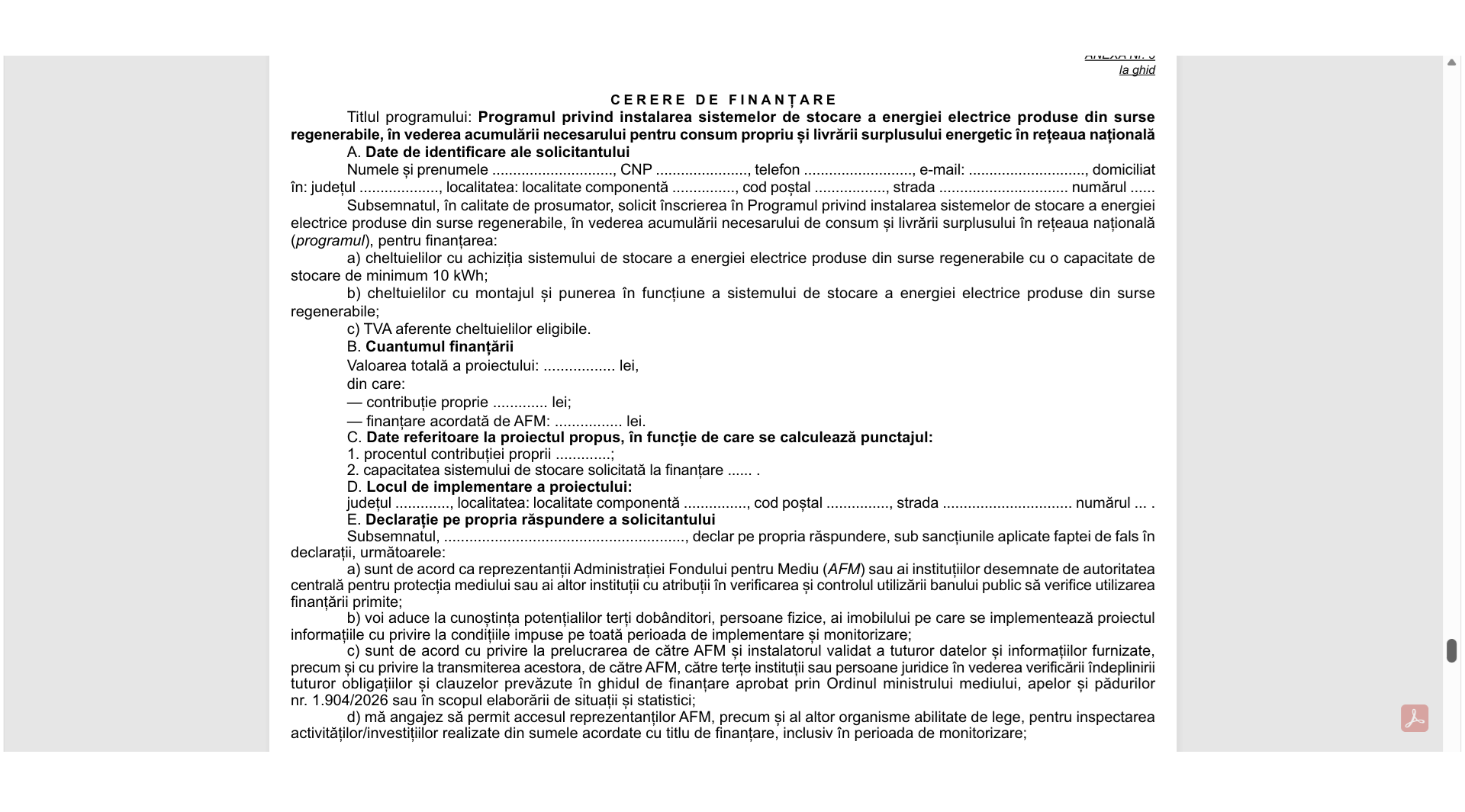 Programul Casa Verde Baterii 2026: Prosumatorii pot obține 400 de milioane de lei pentru sisteme de stocare